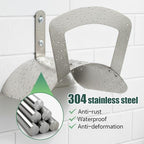 Primst Garden Hose Holder Wall Mount Hose Hanger Heavy Duty Metal Hose Bracket Water Hose Storage Organizer Durable Hose Holders (Stainless Steel) - Image 6