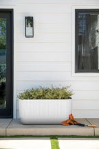 Veradek Demi Series Long Planter for Porch, Patio, Backyard | Durable Plastic-Concrete Material | Modern Décor for Shrubs, Flowers - Image 4