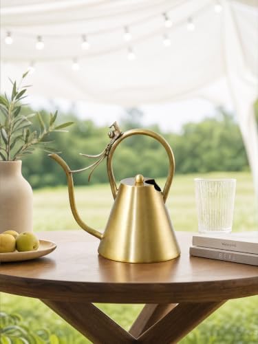 Brass Gold Watering Can for Indoor Plants and Garden - Image 6