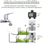 200 Ft Drip Irrigation System with Smart Water Timer (Double Tube) - Image 7