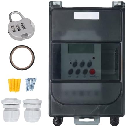 Hyuduo Pool Pump Timer, Outdoor Digital Timer Box with Built in Battery for 3 Years, 7 Day 28 On Off Programmable Switch for Pool Pump, Water Heater, SPA, Outdoor Lights - Image 6