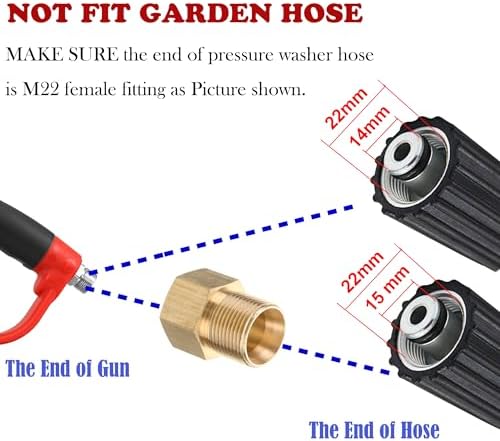 Tool Daily Pressure Washer Gun with Replacement Wand Extension, 47 Inch - Image 6