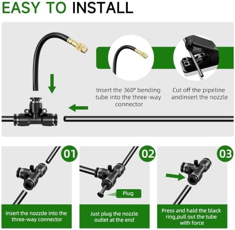 200FT 1/4" Drip Irrigation System, Garden Watering System Kit - Image 4