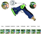Garden Hose Nozzle, 8 Ways Adjustable Patterns Thumb Control Hose Nozzle Sprayer, Heavy Duty Water Hose Sprayer, - Image 2