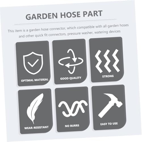 BESPORTBLE Garden Hose Repair Kit Flexible Connectors Sturdy Hose Maintenance Accessories for Easy Installation and Leak-Proof Performance for Garden Outdoor and Faucet Use - Image 7