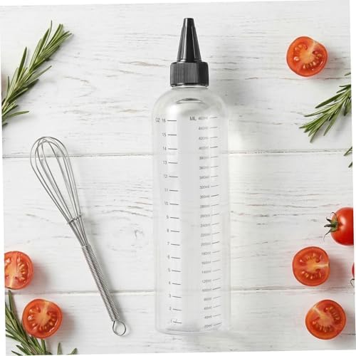 8 Pack Graduated Plastic Squeeze Bottles 17oz PET with Fine Tip - Image 5