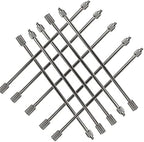 Nozzle Extension Brass Flexible Mist Mist Nozzles Extension Rod For Outdoor Misting System, 10/24 UNC Thread For Garden, Humidification, Outdoor Cooling, Dust Control, (Size:50cm/19.6inch,Color:10pcs) by Melairy