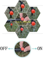 Irrigation System forgarden Water Dropper Head Adjustable Flow Head Water Saving Anti-Clogging Garden drip Irrigation Parts Garden Sprinkler(Red 500pcs) - Image 7