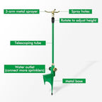 RESTMO 3-Arm Sprinklers for Yard with Adjustable Telescoping Base - Image 2