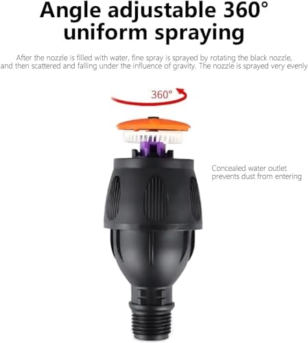 360° Rotation Auto Irrigation System Garden Lawn Sprinkler Patio,Garden Lawn Sprinkler System,Garden Sprinkler Lawn Sprinkler for Outdoor Grass Garden Yard Lawns,Coverage Diameter 65ft (4pcs) - Image 3