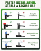 250FT Drip Irrigation System with 1/2" 1/4" Irrigation Tubing and Emitters - Image 6