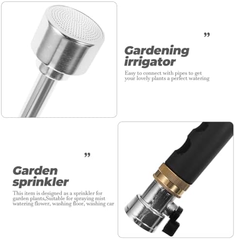 YARNOW 17-Inch Garden Watering Wand with 400-Hole Spray Head - Adjustable Long Rod Spray Gun for Plants Flowers Lawns and Car Cleaning - Image 4
