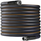 Garden-Hose 150ft x 5/8 in Heavy Duty, Flexible and Lightweight Water Hose, Burst 600 psi, Kink-less Hybrid Rubber Hose for Backyard, 3/4'' Solid Metal Fittings for All Your Watering Need by Celiamusing