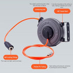 6mm Automatic Retractable Hose Reel Car Wash Garden Irrigation Water Tube Holder Wall Mount High Pressure Waterpipes Roller Drum - Image 3