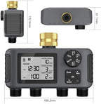Hose Water Timer, Programmable Sprinkler Timer with Rain Delay/Manual/Automatic Drip Irrigation System for Outdoor Garden Yard, 4 Outlet - Image 7