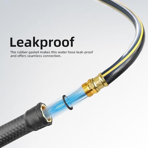 50ft Heavy Duty 3/4 in. Garden Hose, Solution4Patio, Male/Female Fittings - Image 4