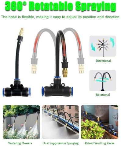 Bendable Irrigation Hose Adjustable Sprayer, Outdoor Cooling Mist Sprinkler - Image 2