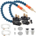 Coolant Mister for Milling Machine YS-BPV-300 Mist Coolant Lubrication Spray System forCutting/Engraving/Cooling Machine with 1/4" and 8mm Air Inlet Hose Connect Fitting (Pack of 2) by CLAHJQX