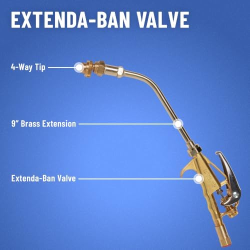 B&G Extenda-Ban Valve 22042450 with 9" Brass Extension and 4 C&C Tip - Image 3