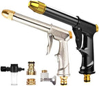 Garden Hose Spray Gun -Adjustable Spray Sprinkler with Brass Nozzle, Heavy Duty Metal Water Gun Spray Gun (Color : Black Gun) - Image 2
