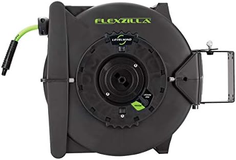 Flexzilla Levelwind Retractable Air Hose Reel, 3/8 in. x 75 ft., Heavy Duty, Lightweight, Hybrid, ZillaGreen - L8306FZ - Image 3