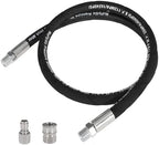 Pressure Washer Whip Hose Power Washer Jumper Hose for Pressure Washing with Steel Connector 3/8 Inch NPT Quick Connect Plug Hose Reel Connector Hose, 4000 PSI, 12FT, 1PCS by NuFlySic