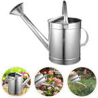 Abaodam Metal Watering Can for Indoor Plants, 5l Handcrafted Thickened Stainless Steel Watering Pot with Fixed Handle and Spray Spout, Suitable for Seedlings and Succulents Gardening - Image 6