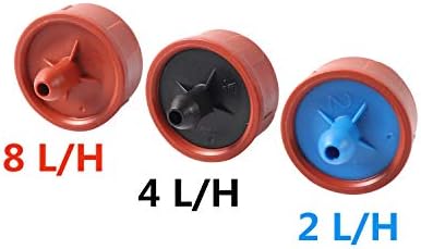 Irrigation Dripper Pressure Compensate Emitter Garden Drip Compensation Regulator Greenhouse Agriculture Steady Flow Watering Dripper 2L 4L 8L 50Pcs (Color : 8L/H) - Image 5