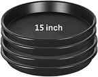 4 Pack 15 Inch Plant Saucer Plastic Plant Saucer Drip Trays Plant Saucers for Indoors Outdoor Plant (15 inch 4Pack) by NABAOXUN