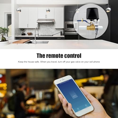 Smart Water Valve, Remote Control Intelligent Timing Gas Valve for Household Water Pipes Garden Irrigation PVC Aluminum Alloy - Image 5