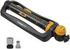 Melnor 65133AMZ XT Turbo Oscillating Sprinkler W/Timer, 4,000 sq. ft., Quick Connect Bundle, 2-Way Adjustable, Black, Yellow by Melnor
