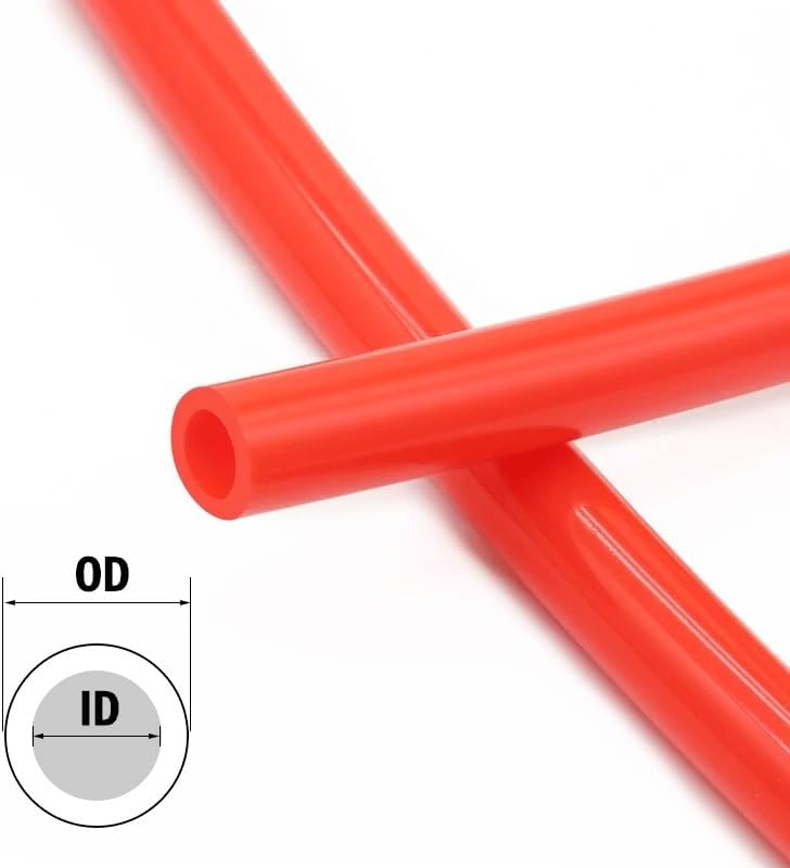 10M Red Silicone Tube Flexible, for Garden Rubber Hose Aquarium Soft Tubing Silicone Pipe(ID 4mm x OD 6mm) - Image 3