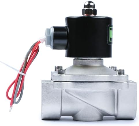 U.S. Solid 1" 24V AC Stainless Steel Electric Solenoid Valve N.C. Air Water Fuel VITON - Image 4