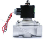 U.S. Solid 1" 24V AC Stainless Steel Electric Solenoid Valve N.C. Air Water Fuel VITON - Image 4