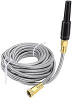 ciciglow Stainless Steel Expandable Water Hose for Versatile Garden Car Washing Lightweight Hose with Multifunctional Nozzle for Gardening (100FT) - Image 4