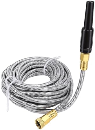 ciciglow Stainless Steel Expandable Water Hose for Versatile Garden Car Washing Lightweight Hose with Multifunctional Nozzle for Gardening (100FT) - Image 4