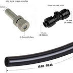 Outdoor Misters Cooling System, Patio Mister with Brass Fog Nozzles, DIY Plant Watering Devices Misting Cooling System (Size : 7M(22.9ft)+8 nozzles) - Image 3
