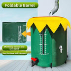 Portable Water Storage Tank, Portable Foldable Rainwater Collection System with Spigot Water Storage Container & Top Mesh, Portable Rain Barrels to Collect Rainwater from Gutter for Garden Lawn(100 Ga - Image 5