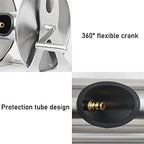 Stainless Steel Garden Hose Reel Cart with Cover & Hose for Household Car Washing - Wall-Mounted Watering Gun Organizer & Gardening Essentials - Image 4