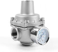 Water Pressure Regulator valve with Gauge, 3/4" NPT Adjustable RV Water Pressure Regulator, 304 Stainless Steel Water Pressure Reducing Valve for Garden, Home, Industrial Use by Kodilin