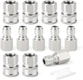 TAISHER 6PCS 304 Stainless Steel 3/8" Female NPT High Pressure Washer Quick Connect Coupler for Pressure Washing Gun Hose Accessories by TAISHER