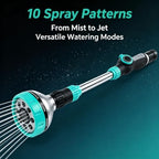 18" Garden Watering Wand - 8 Spray Patterns, 180° Adjustable - Image 4