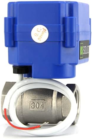 U.S. Solid Motorized Ball Valve- 1/2" NSF Certified 304SS Ball Valve with Full Port, 9-24V AC/DC and 2 Wire Auto Return Setup (25 Packs) - Image 4