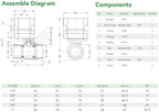 BACOENG Motorized Ball Valve, 3/4" DN20 Electrical Ball Valve, 2 Way 110VAC Stainless Steel Electric Water Valve - Image 6