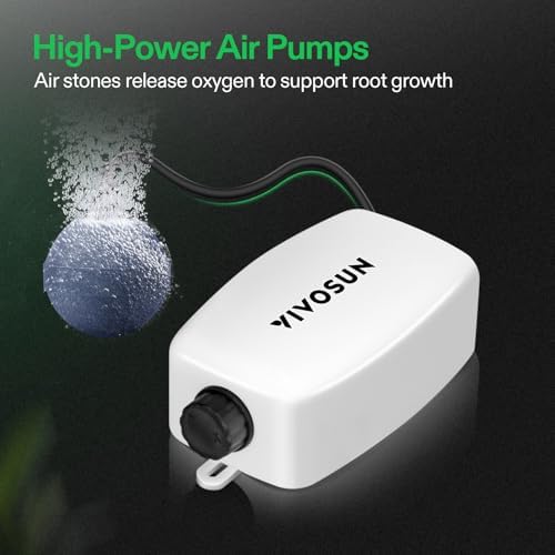 VIVOSUN DWC Hydroponics Grow System with Top Drip Kit 1 Bucket - Image 3