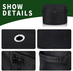 Garden Water Hose Holder Storage Bag Pot，Water Hose Hider，Holds 150 ft Hose ,Bottom With Drain Holes，Patio and Indoor-Black - Image 3