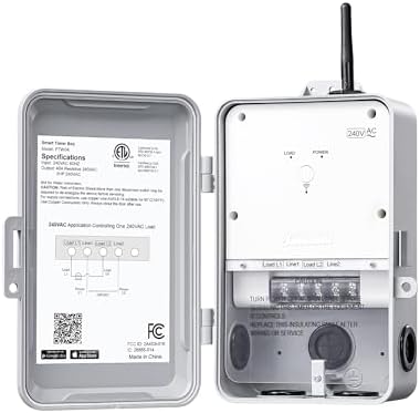 DEWENWILS Outdoor Pool Pump Timer, Heavy Duty WiFi Timer Box, 40A 240V 3HP by DEWENWILS
