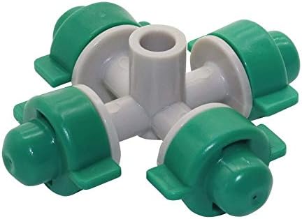 Hose Connector Adapter 20 Pcs Fogger and Cross Misting Sprinkler with Anti-drip and 1/4 Inch Single Barb Hanging Garden Irrigation - Image 3