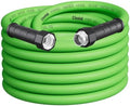 Rubber Garden Hose 50 ft, 5/8" Lightweight Water Hose, Aluminum Fittings by otnofok