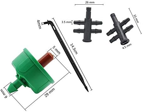 Gardening Watering System Tools 2L/4L /8L Steady Flow Dripper Watering Kits Garden Agriculture Irrigation Fittings 40 Sets Curved Arrow Dripper Kit (Color : 2L kit) - Image 2